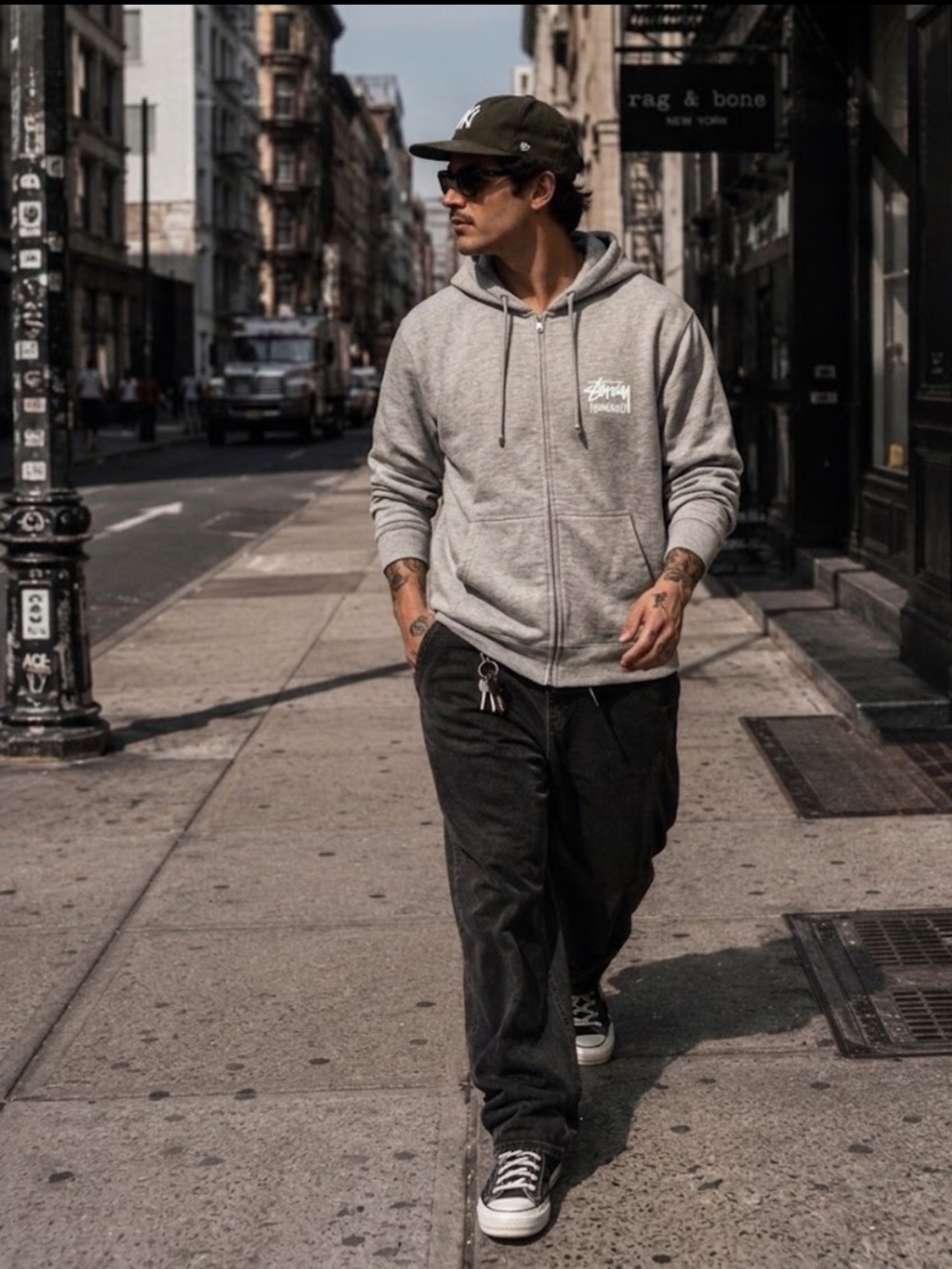 🆕 Stussy Hoodie Honolulu Chapter Exclusive Zip Up Hooded Sweatshirt Large